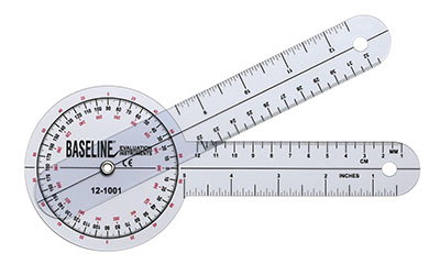 Baseline 360 Degree Clear Plastic GonioMeter, 8 (060003)