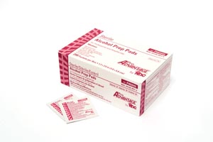Pro Advantage® Alcohol Prep Pad, Sterile, Medium, 1.13" x 2.25" 200 PK/BX