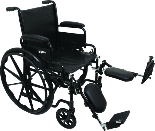 [CHBWC12016DE] ProBasics Economy K1 Wheelchair w/ Leg Rests 20"