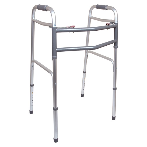 [CHBWKABN2B] ProBasics Bariatric Two-Button Folding Walker without Wheels, Adult - Case of 4