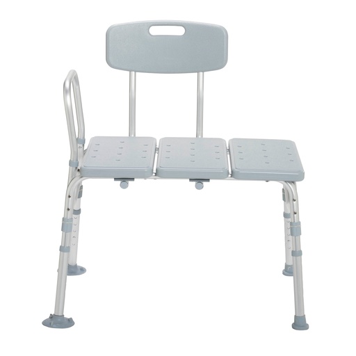 [DDH12011KD-1] Drive Medical Plastic Tub Transfer Bench with Adjustable Backrest