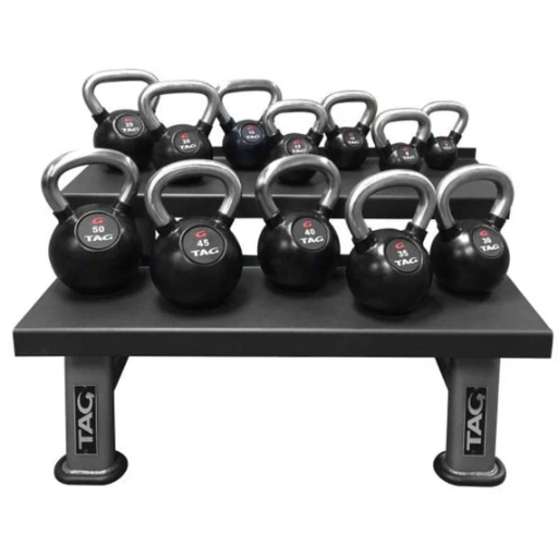 TAG Rubber Encased Kettlebell with Chemical Chrome Handle