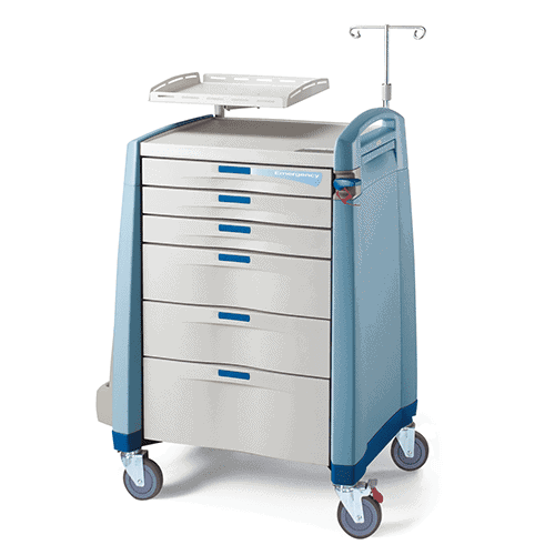 [CPHAM8MC-EB-B-DR311] Capsa Healthcare Avalo Emergency Cart