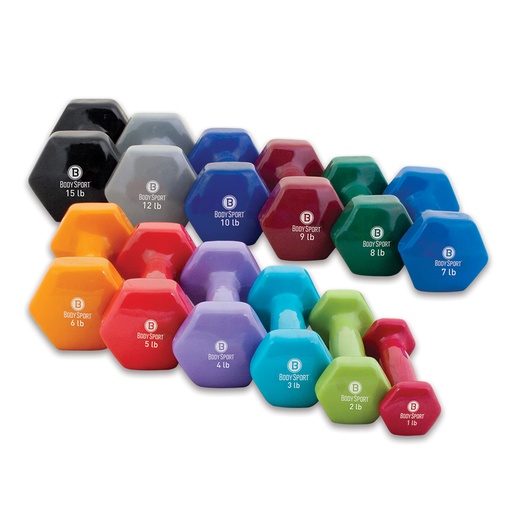 BodySport Vinyl Covered Dumbbells