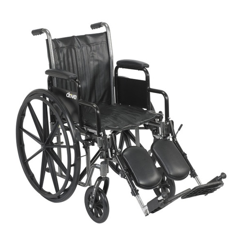 Drive Medical Silver Sport 2 Wheelchair with Detachable Desk Arms