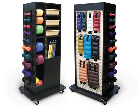 [HAU5592] Hausmann Multi-Purpose Weight Rack with Open Shelf Storage