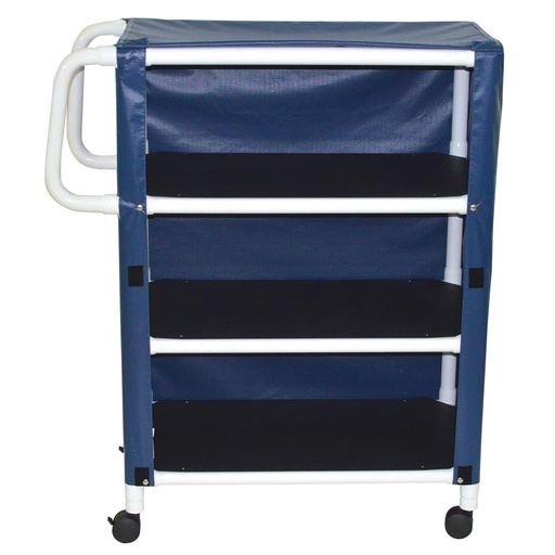[MJM332-3C] MJM 3 Shelft Linen Cart w/Mesh Cover