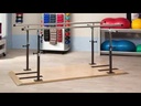 Clinton Platform Mounted Parallel Bars - Manual Height and Width - 10ft