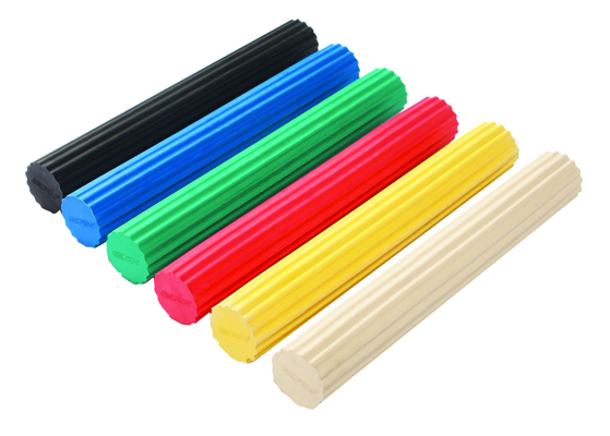 Cando Twist-N-Bend Hand-Wrist Exerciser Set - 6 Pieces (Tan - Black) - 12" Long
