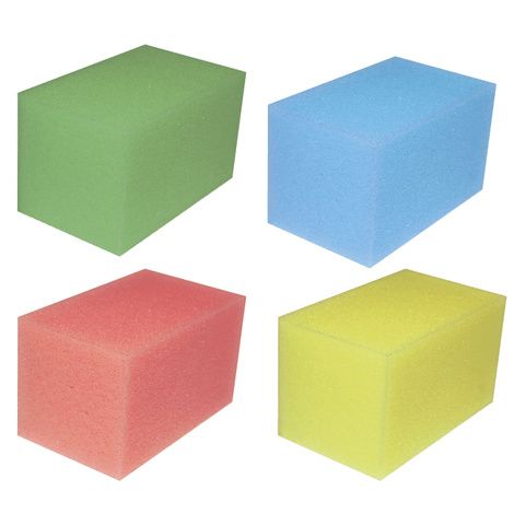 Foam Blocks - Set of 16 (4 ea - Extra Soft, Soft, Medium, Firm)