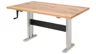 Deluxe Oak Crank Hi-Lo Butcher Block Work Table - 36" x 60"