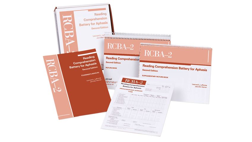 RCBA-2: Reading Comprehension Battery for Aphasia-Second Edition