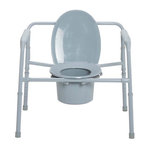 [DDH11117N-1] Drive Medical Heavy Duty Bariatric Folding Bedside Commode Chair