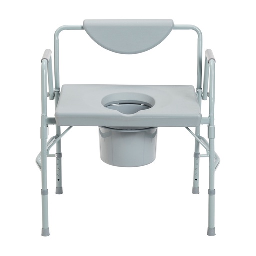 [DDH11135-1] Drive Medical Bariatric Bedside Drop-Arm Commode
