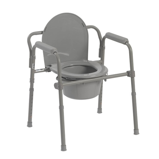 [DDH11148-1] Drive Medical Steel Folding Bedside Commode