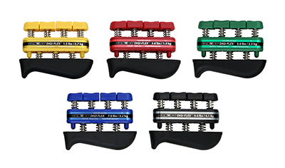 [FAB10-0745] Cando Digi-Flex hand/finger exerciser, 5 piece set