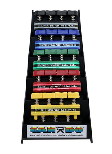 [FAB10-0746] Digi-Flex Hand/ Finger Exerciser, 5 Piece Set with Plastic Stand (020191)
