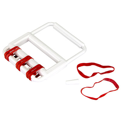 [FAB10-0800] Cando Rubber Band Hand Exerciser w/5 Red Bands