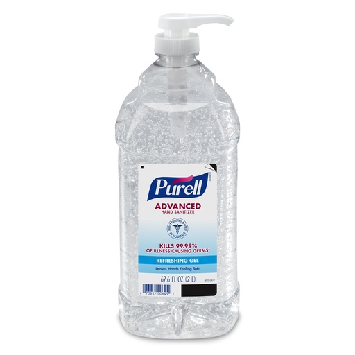 [GOJ9625-04] Purell® Advanced Instant Hand Sanitizer - 2ltr Pump