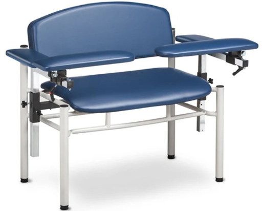 [CLI6006-U] Clinton SC Series Extra-Wide Blood Drawing Chair with Padded Flip Arms