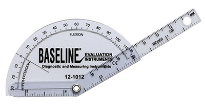 [FAB12-1012] Baseline Plastic Goniometer - Finger - Flexion to Hyper-Extension